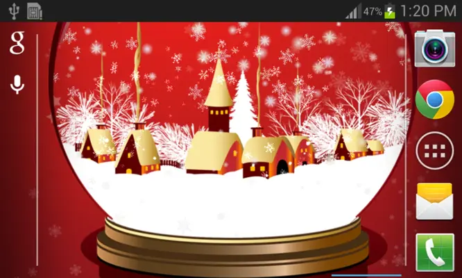 Snowflake Crystal Ball android App screenshot 0