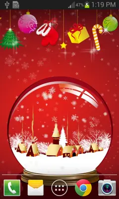 Snowflake Crystal Ball android App screenshot 1